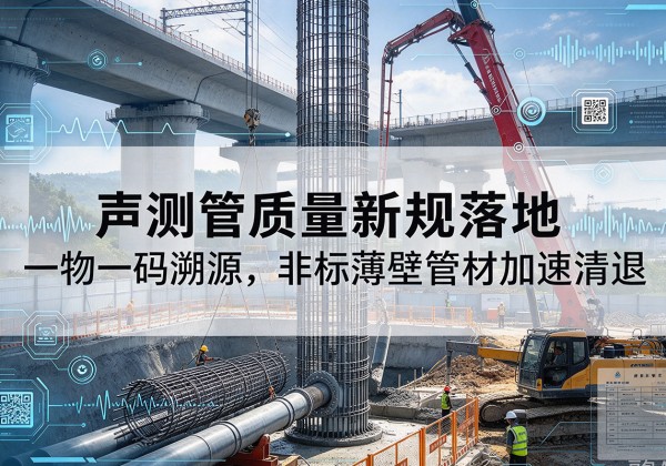溪湖声测管质量新规落地，一物一码溯源，非标薄壁管材加速清退